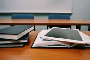 Silver Ipad on White Book Page By Pixabay