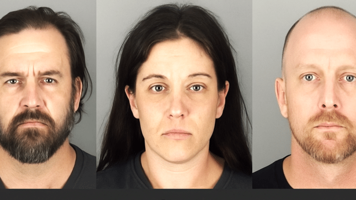 This composite image was created to visually represent three individuals arrested in connection with deadly weapon-related incidents in Topeka, Kansas.
