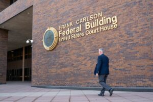The city of Leavenworth traded arguments with CoreCivic at a U.S. District Courthouse in Topeka.