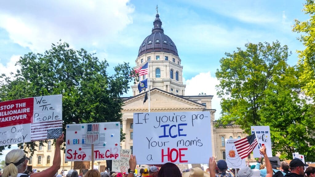 PXL 20250614 202327064 1 - “No Kings” Rally Brings Over 5,000 to Topeka in Peaceful Protest