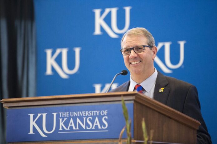 download (21) University of Kansas Chancellor Doug Girod received a 12% raise for the coming year, bringing his total yearly compensation to $1 million.