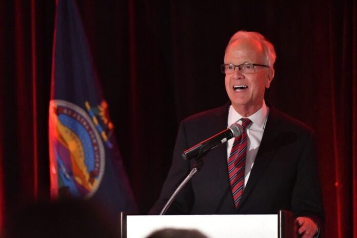 download (22) U.S. Senator Jerry Moran gives a victory speech Tuesday night in Overland Park at a watch party for area Republicans.