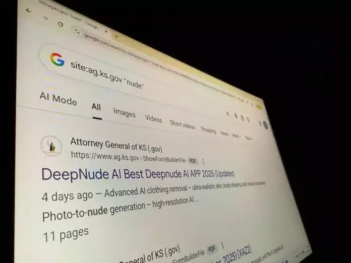download (32) The links appearing on the attorney general's website opened PDF files containing instructions on how to access illicit content, such as AI tools that "undress" individuals in photos.