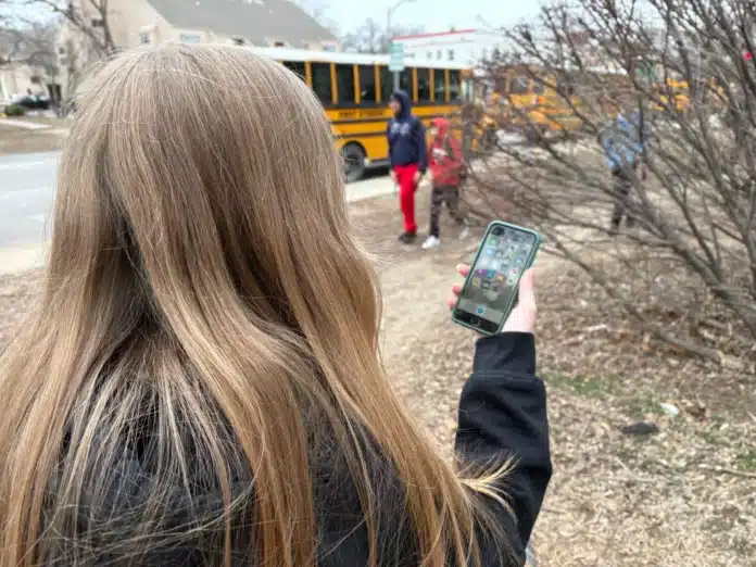 download (46) Kansas schools, like this one in Lawrence, would be required to ban cell phones for students all day under one proposed bill.
