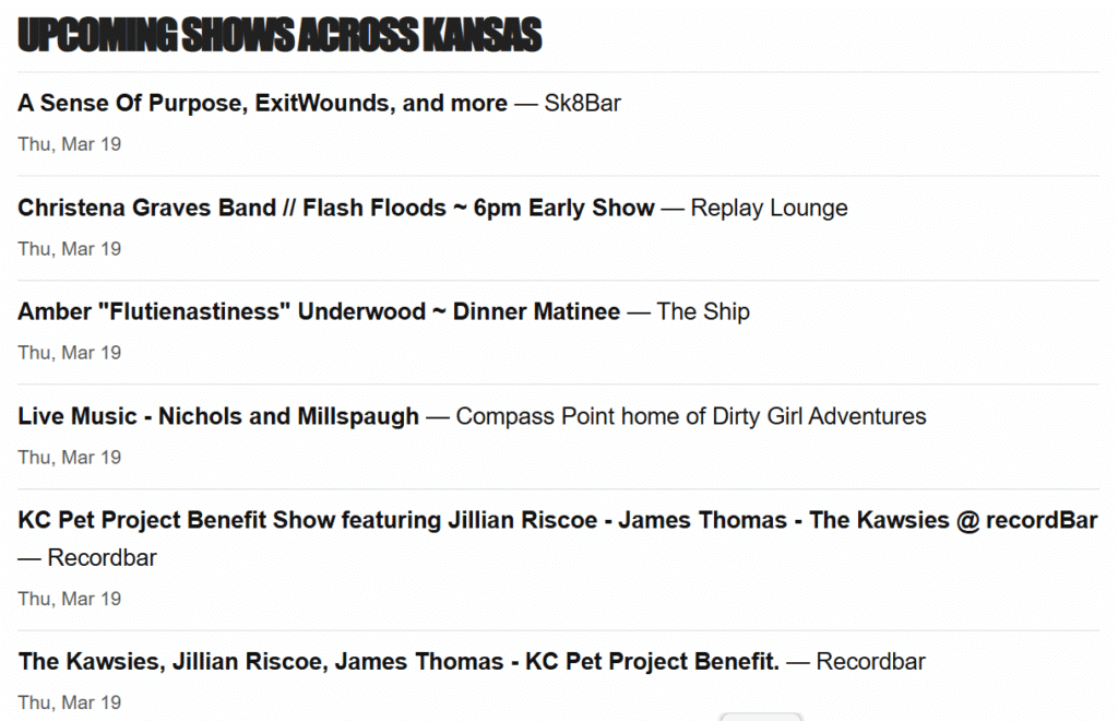 Screenshot 2026 03 19 070713 - Kansas Live Music Radar: Concerts, Shows & Venues Across Kansas 4 Screenshot 2026 03 19 070713 - Kansas Live Music Radar: Concerts, Shows & Venues Across Kansas