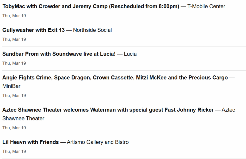 Screenshot 2026 03 19 070742 - Kansas Live Music Radar: Concerts, Shows & Venues Across Kansas 5 Screenshot 2026 03 19 070742 - Kansas Live Music Radar: Concerts, Shows & Venues Across Kansas