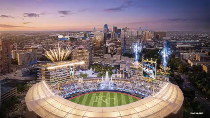 download (61) A rendering of the proposed Royals ballpark at Crown Center.