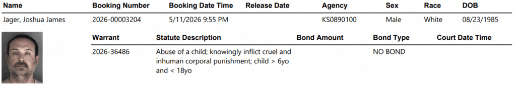Screenshot 2026 05 12 071257 - Topeka Man Booked on Child Abuse Charge