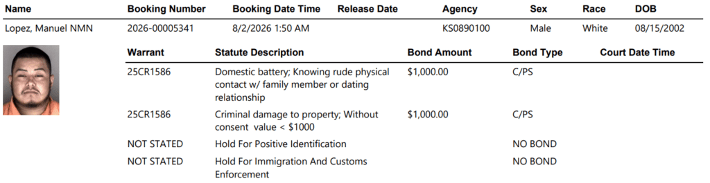 Screenshot 2026 08 03 052929 - Year-Old Domestic Battery Case Results in ICE Hold, No Active Shawnee County Court Case Found 1 Screenshot 2026 08 03 052929 - Year-Old Domestic Battery Case Results in ICE Hold, No Active Shawnee County Court Case Found