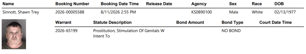 Screenshot 2026 08 12 073721 - Registered Sex Offender Booked in Topeka on Prostitution Charge 1 Screenshot 2026 08 12 073721 - Registered Sex Offender Booked in Topeka on Prostitution Charge
