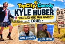 Things to Do in Topeka: Kyle Huber Brings “Jokes 1,000 Miles From Nowhere” to Cosmos Court